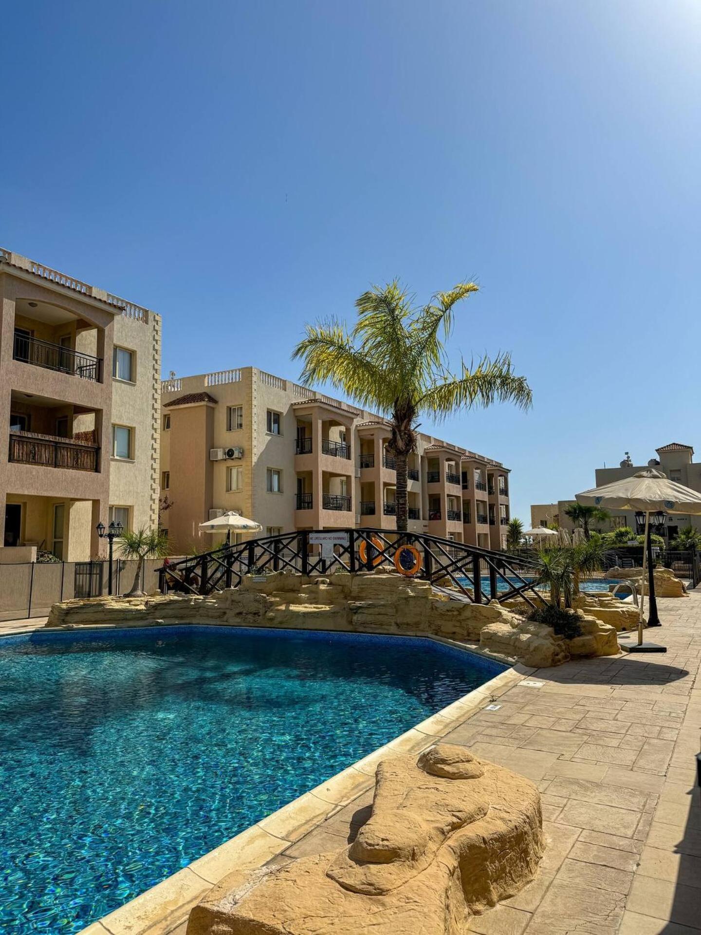 Ferienwohnung Royal-Seacrest Oasis, Pool-Side Paphos Exterior foto